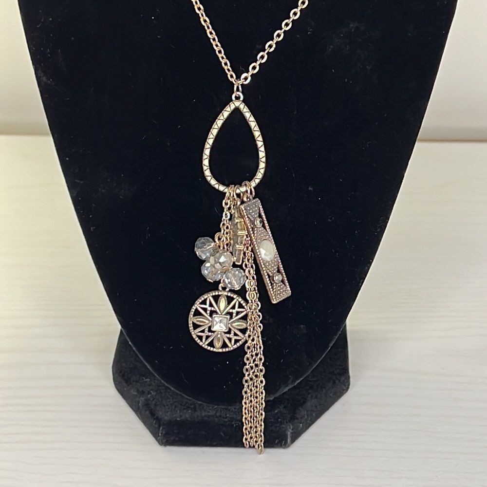 ✨ NWT Maurices Long Chain Necklace | Gold Plated Multi-Pendant Necklace